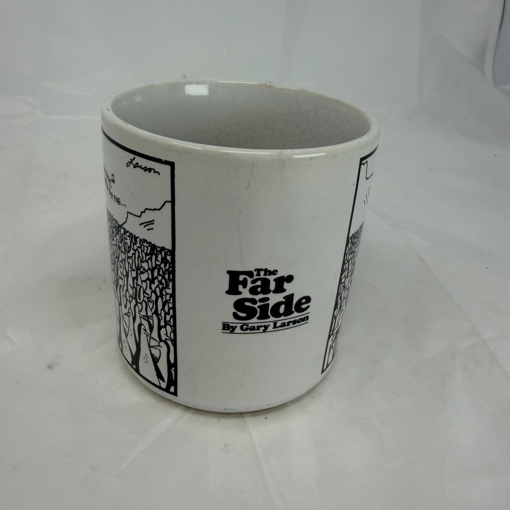 Vintage 1982 The Far Side Gary Larson Penguin I Gotta Be Me Coffee Mug OZ White
